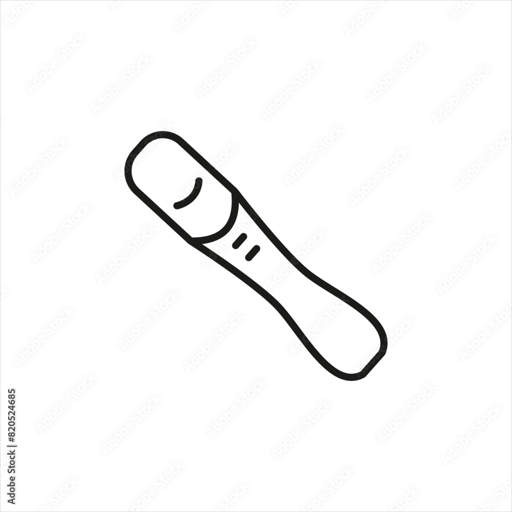 Pregnancy test icon. Simplified depiction of a home pregnancy test kit used for early detection of pregnancy through hormone levels in urine. An important for family planning. Vector illustration Pregnancy test icon. Simplified depiction of a home pregnancy test kit used for early detection of pregnancy through hormone levels in urine. An important for family planning. Vector illustration