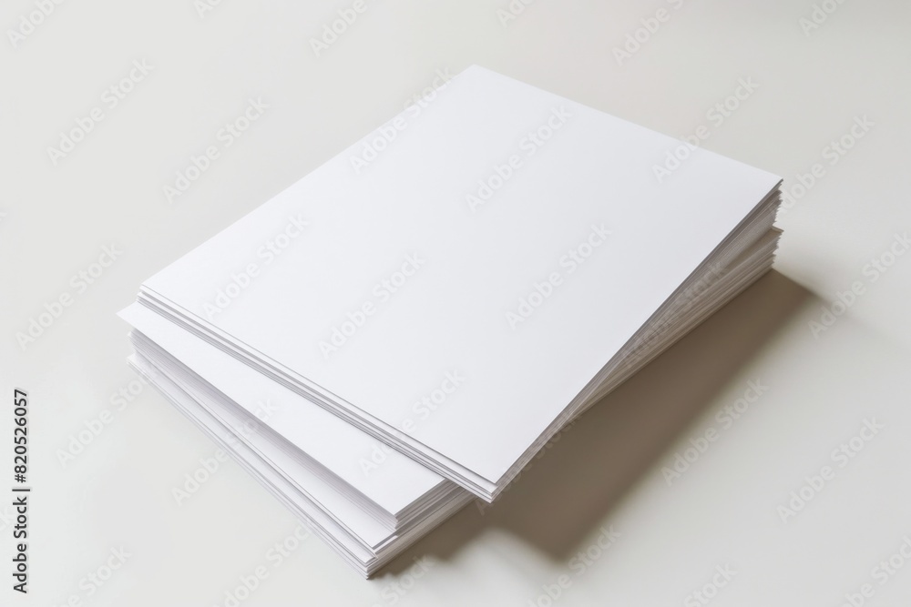 Paper Mockup on Isolated Background created with Generative AI Paper Mockup on Isolated Background created with Generative AI