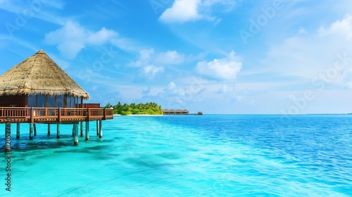 Maldives Islands Ocean Tropical Beach : Generative AI © The Little Hut