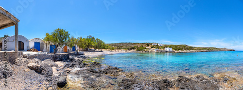 Amazing Limnionas beach in Kythera island, Greece. photo