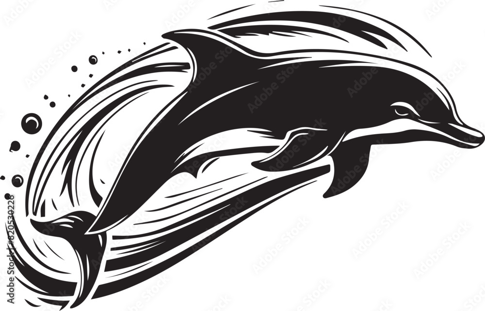 a stunning vector silhouette illustration of a dolphine 1.eps a stunning vector silhouette illustration of a dolphine 1.eps