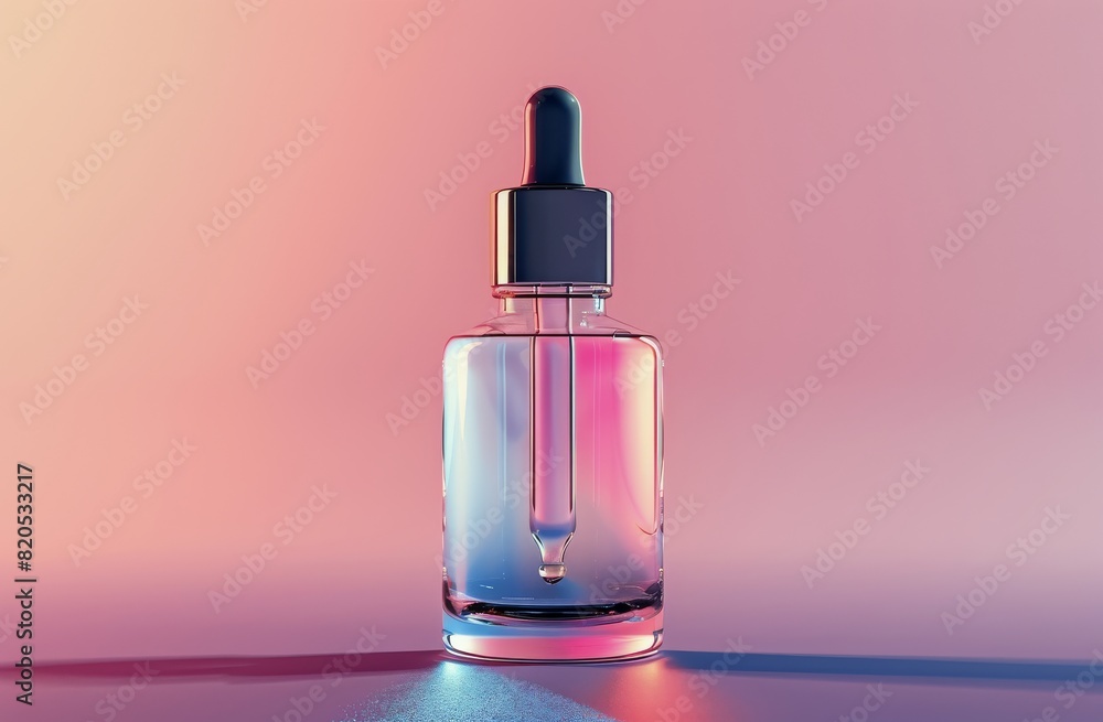 Dropper Bottle With Dropper on Table Dropper Bottle With Dropper on Table