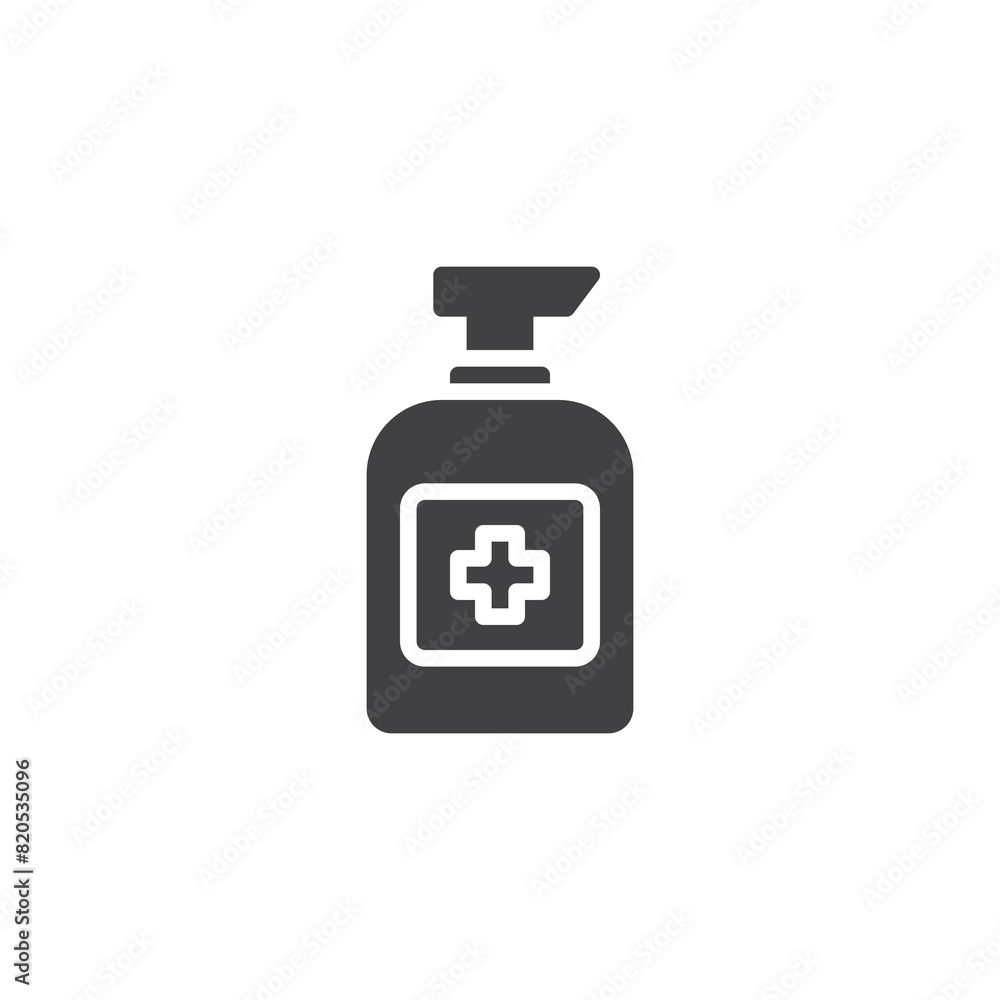 Hand sanitizer dispenser vector icon Hand sanitizer dispenser vector icon