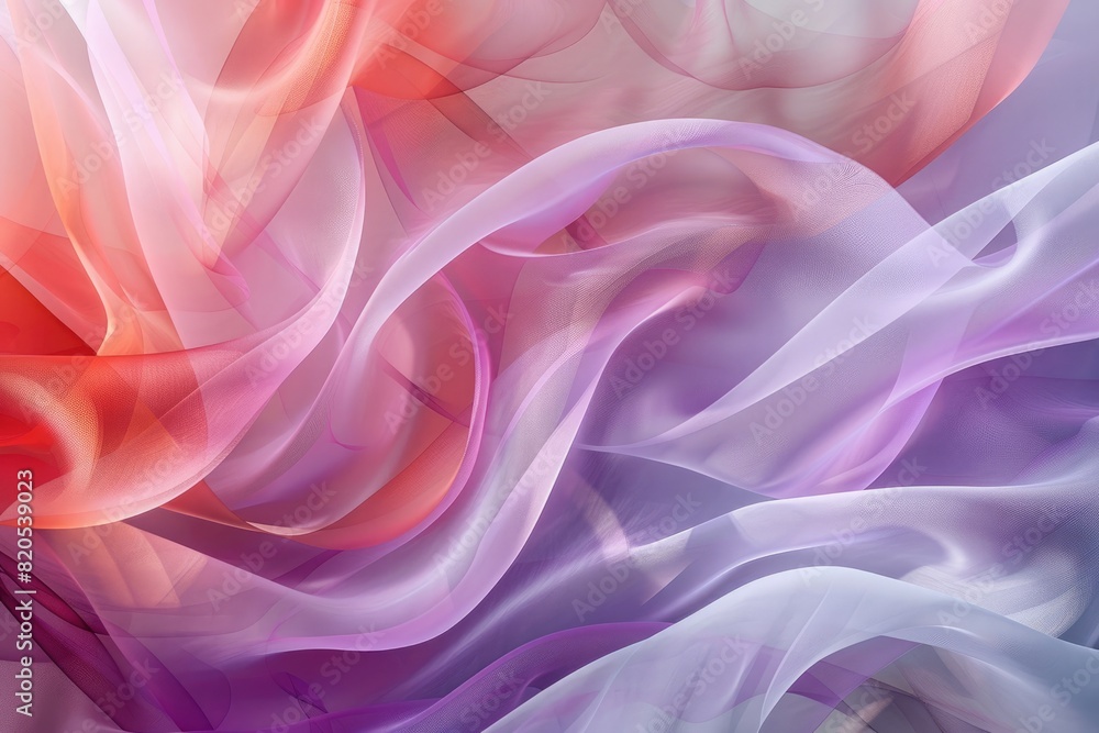 Fototapeta premium Harmonious gradients merging in a delicate dance of form and color.