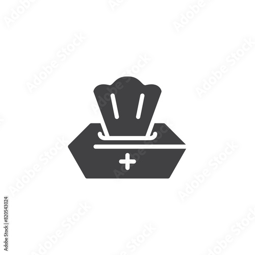Wet wipes vector icon