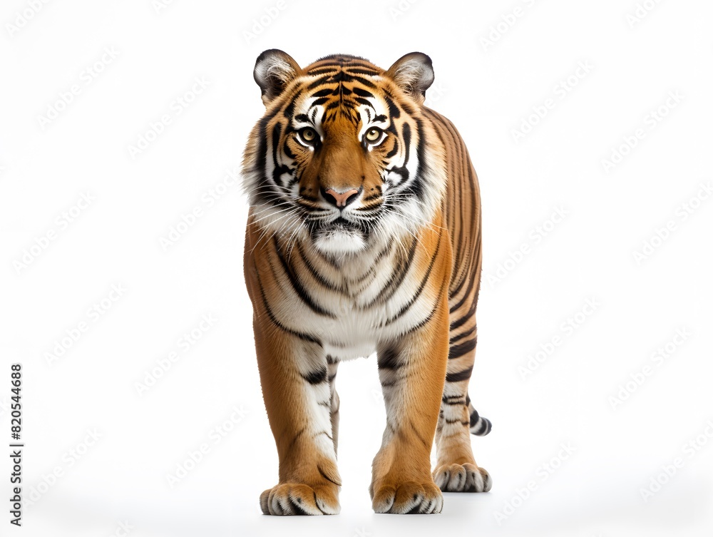 Obraz premium Tiger in white background