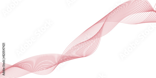 Curve wave seamless pattern. Line art striped graphic template design. Vector business Illustration pattern of lines in transparent background