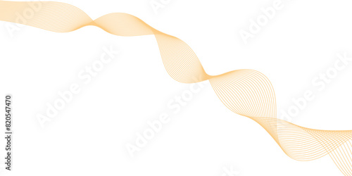 Curve wave seamless pattern. Line art striped graphic template design. Vector business Illustration pattern of lines in transparent background