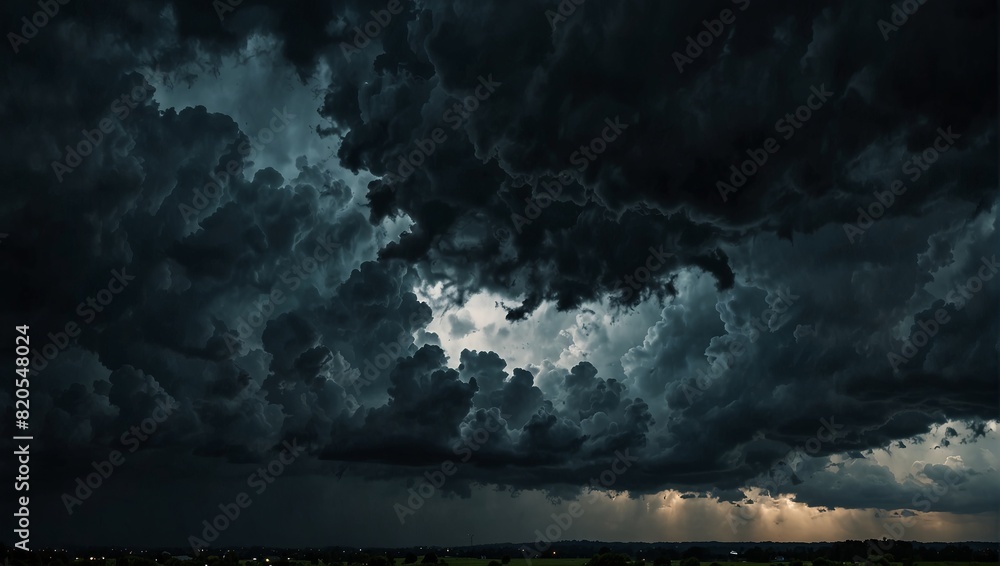 Dark moody storm clouds. Ominous warning. Dark moody storm clouds. Ominous warning.