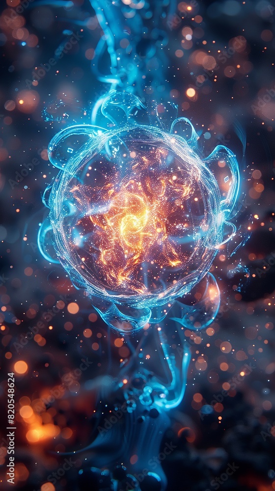 Creating art that explores the intricacies of atoms and the cosmos Creating art that explores the intricacies of atoms and the cosmos