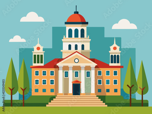 City Hall vector illustration 