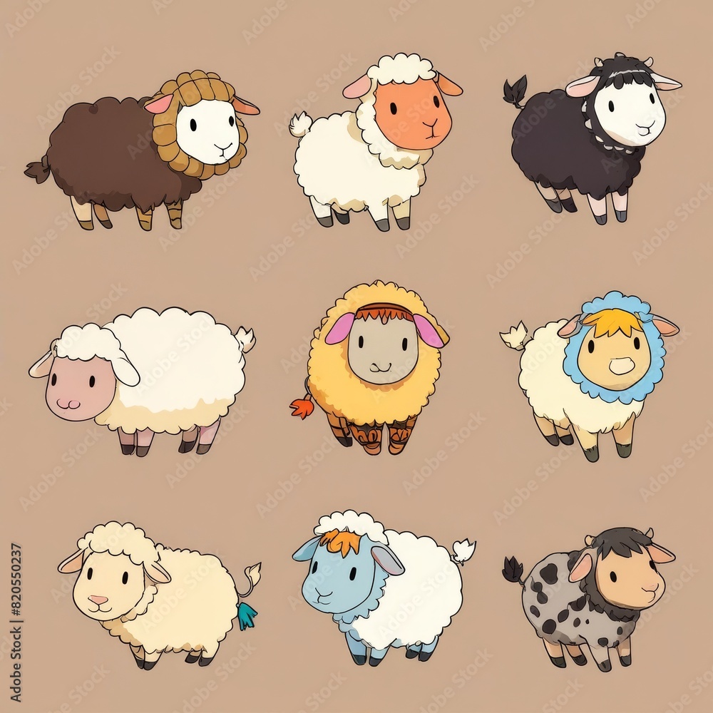 Naklejka premium illustration of sheep for qurban