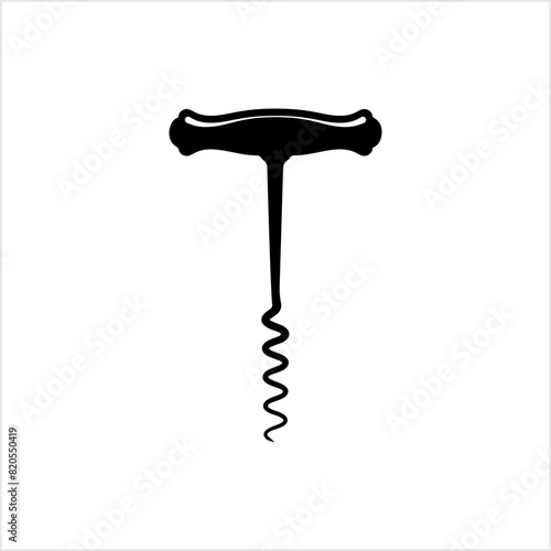 Corkscrew Opener Icon,