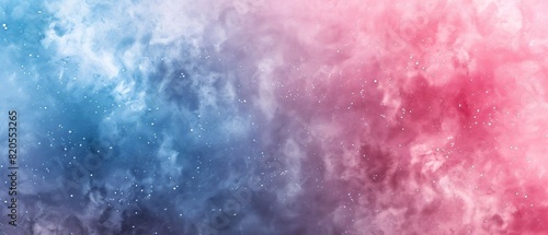 A vibrant blend of smoke in pink and blue hues with a dreamy atmosphere.
