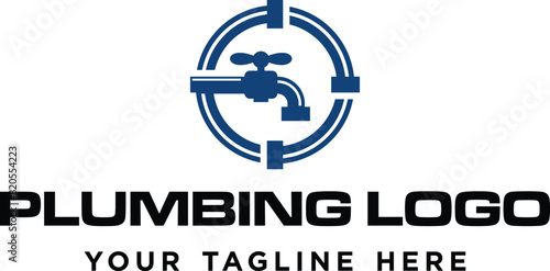 PLUMBING SERVICES VECTOR LOGO TEMPLATE