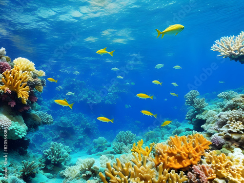 아름다운 바다속 산호와 열대 물고기  © 오승희 오승희