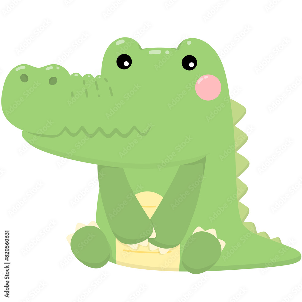 Fototapeta premium crocodile cartoon