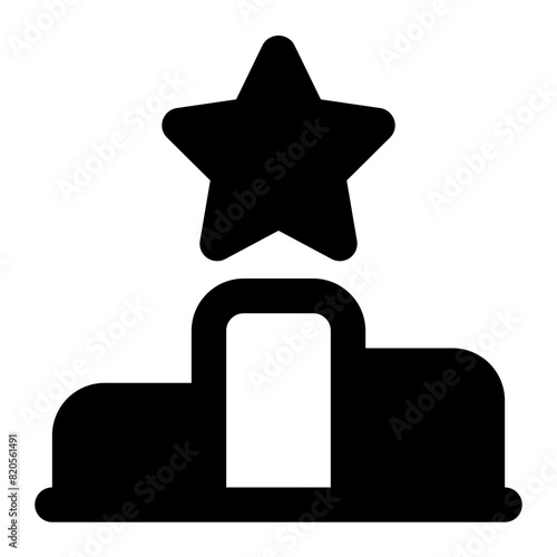 Ranking Icon in Solid Style