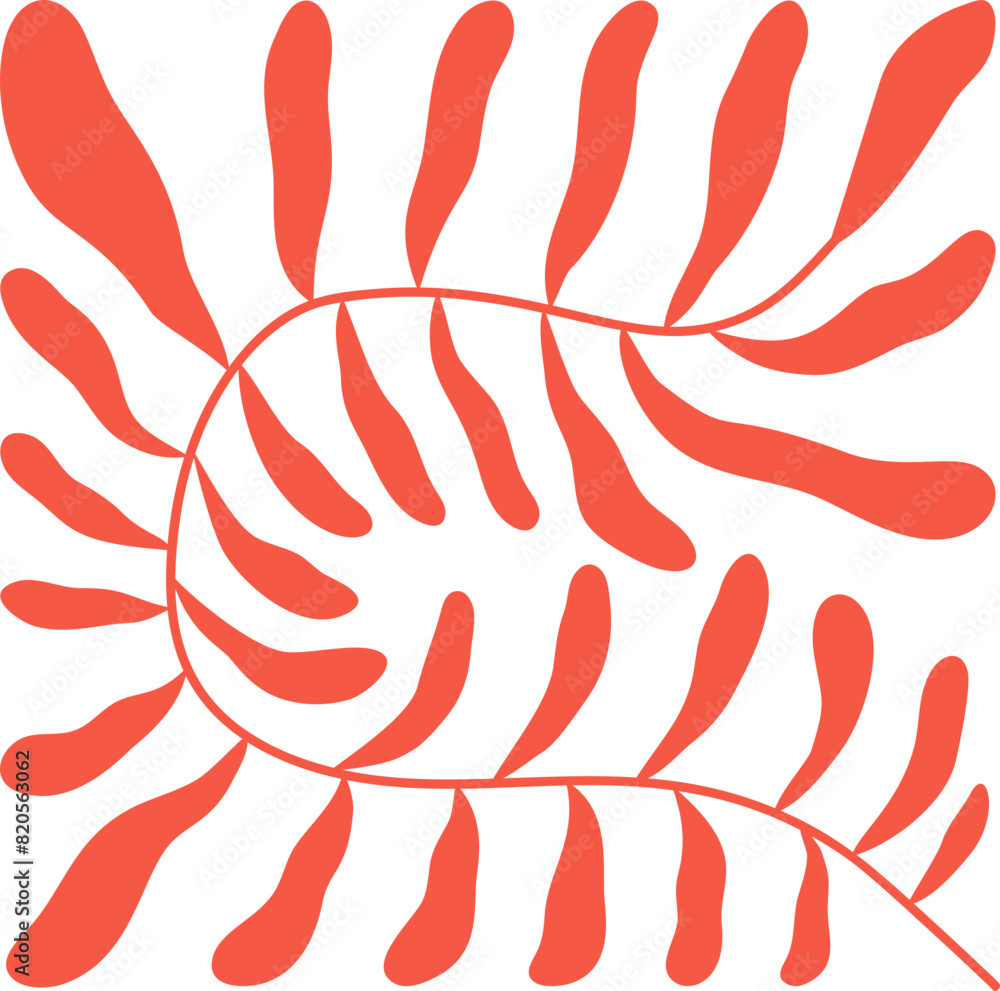 Obraz premium Cute leaf element vector