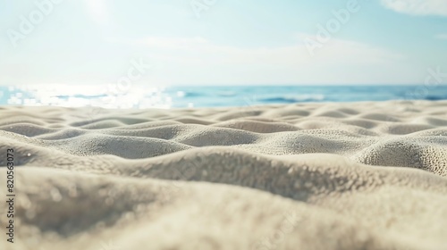 sea sand sky and summer day   Generative AI