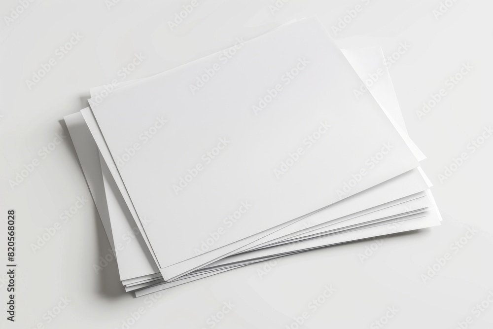 Paper Mockup on Isolated Background created with Generative AI Paper Mockup on Isolated Background created with Generative AI