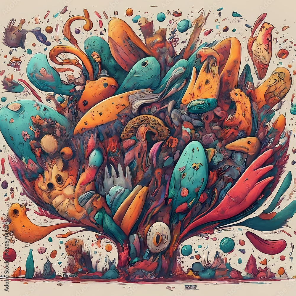 absatrat art monster absatrat art monster