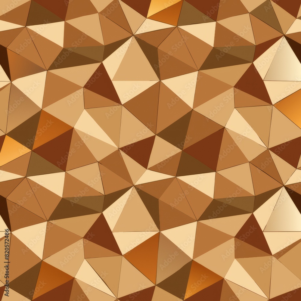 Seamless pattern of mosaic polygons in muted earth tones, creating a rustic and natural wrapping paper design, Generative AI Seamless pattern of mosaic polygons in muted earth tones, creating a rustic and natural wrapping paper design, Generative AI