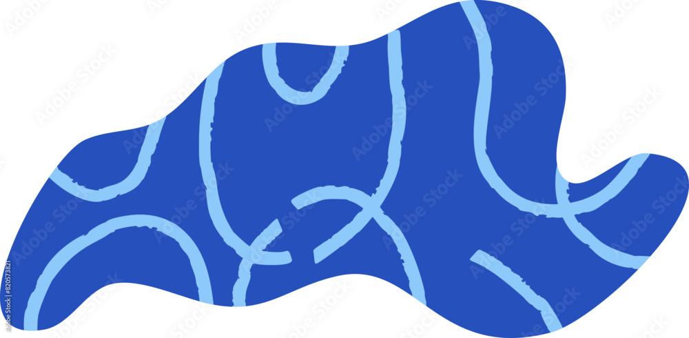 Obraz premium Organic shape element vector
