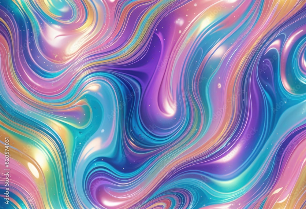 Obraz premium a seamless trendy iridescent rainbow foil texture as the background