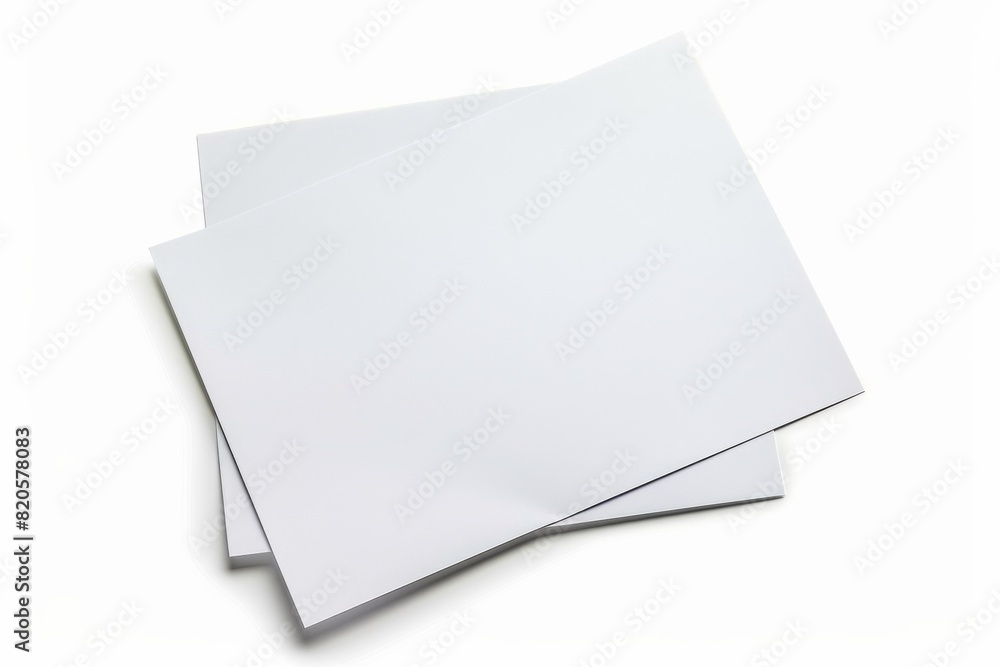 Paper Mockup on Isolated Background created with Generative AI Paper Mockup on Isolated Background created with Generative AI