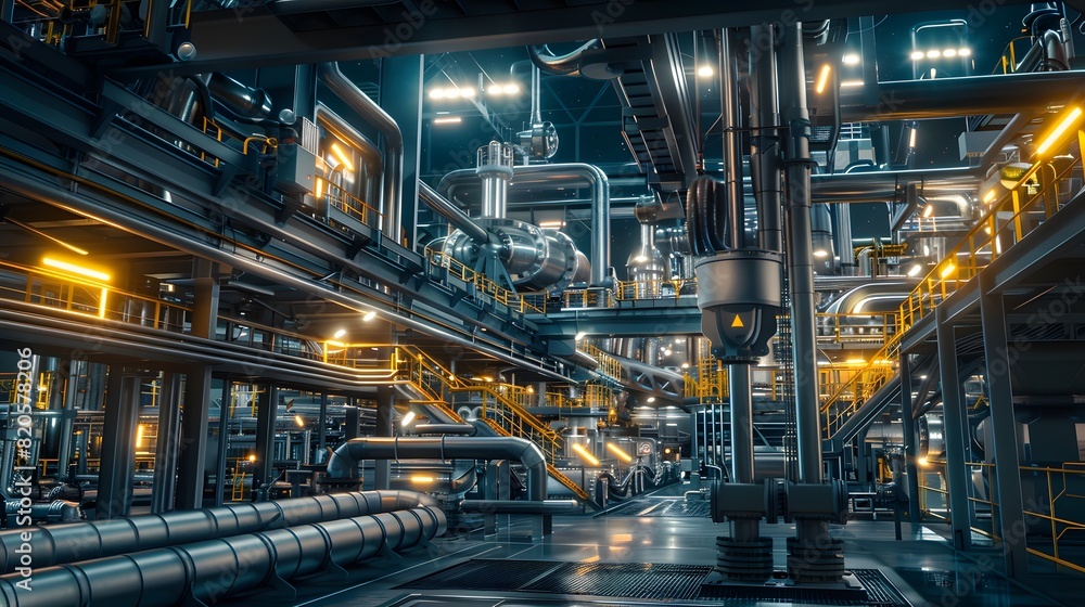 Advanced manufacturing facility using AI and renewable energy, with a focus on environmental health and safety measures. 3D, Printing, Illustrat, AI. Advanced manufacturing facility using AI and renewable energy, with a focus on environmental health and safety measures. 3D, Printing, Illustrat, AI.
