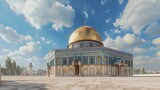 Dome of the Rock, a Muslim shrine located in Jerusalem.