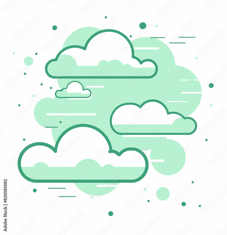 a green and white background with clouds in the sky a green and white background with clouds in the sky