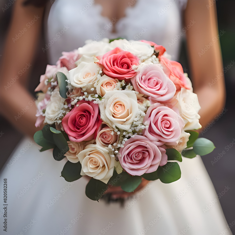 Obraz premium wedding bouquet of roses