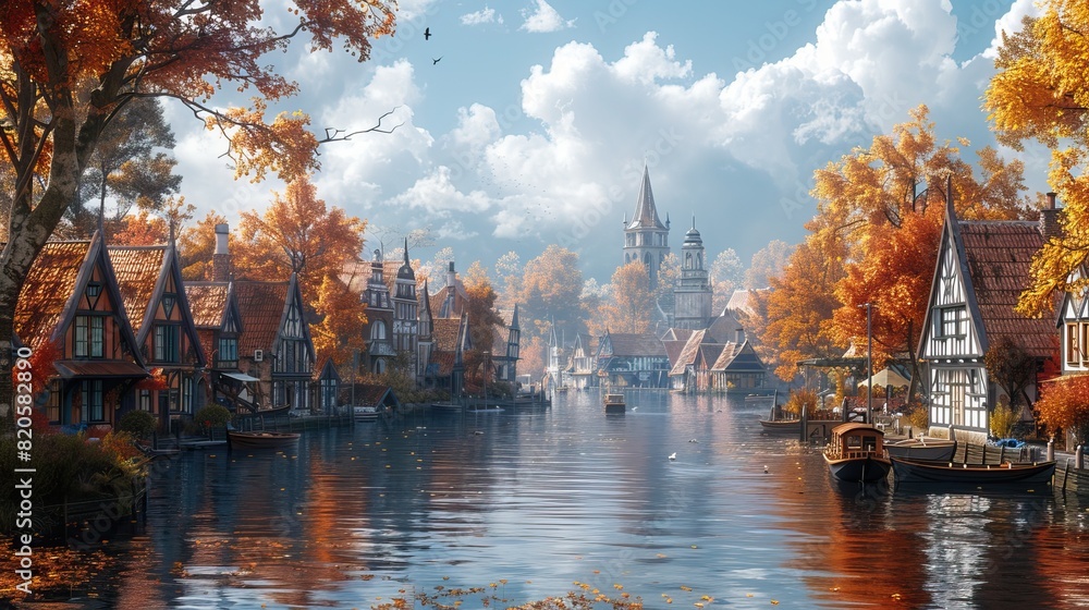 Fototapeta premium autumn in the park