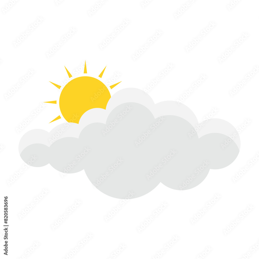 Sun and Cloud Element Sun and Cloud Element