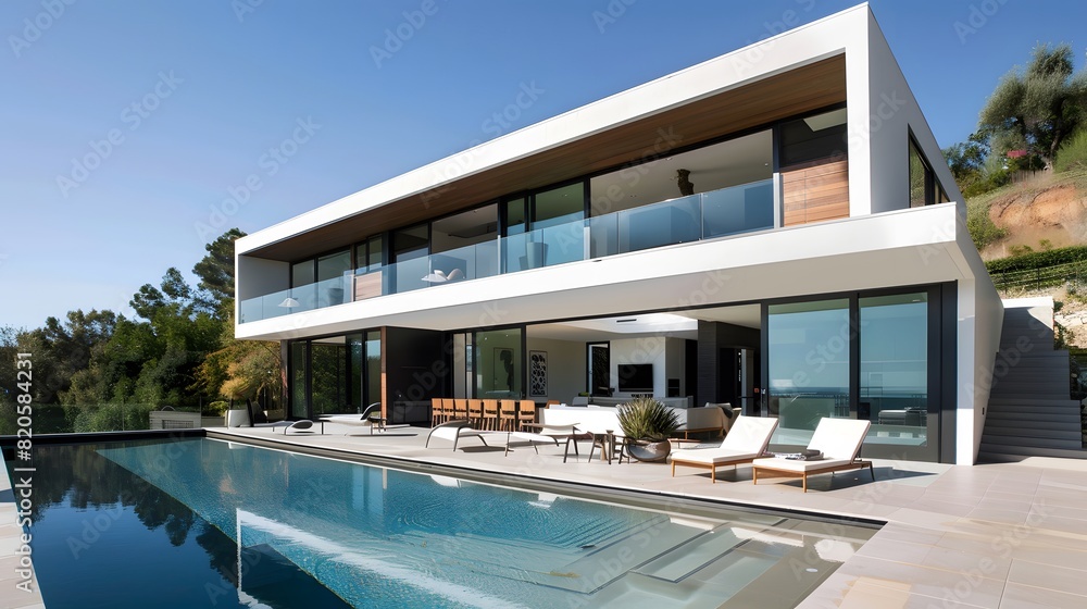 Obraz premium minimalist exterior for the modern house