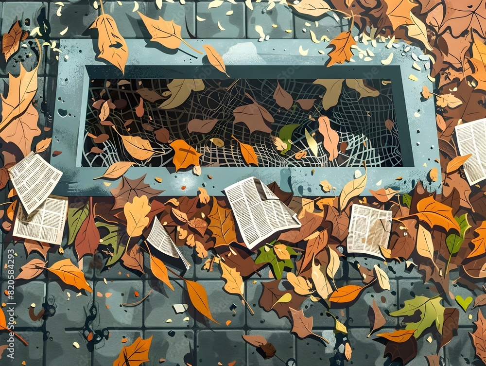 Clogged Urban Drainage System A Visual Metaphor for Unsustainable Consumption Habits Clogged Urban Drainage System A Visual Metaphor for Unsustainable Consumption Habits