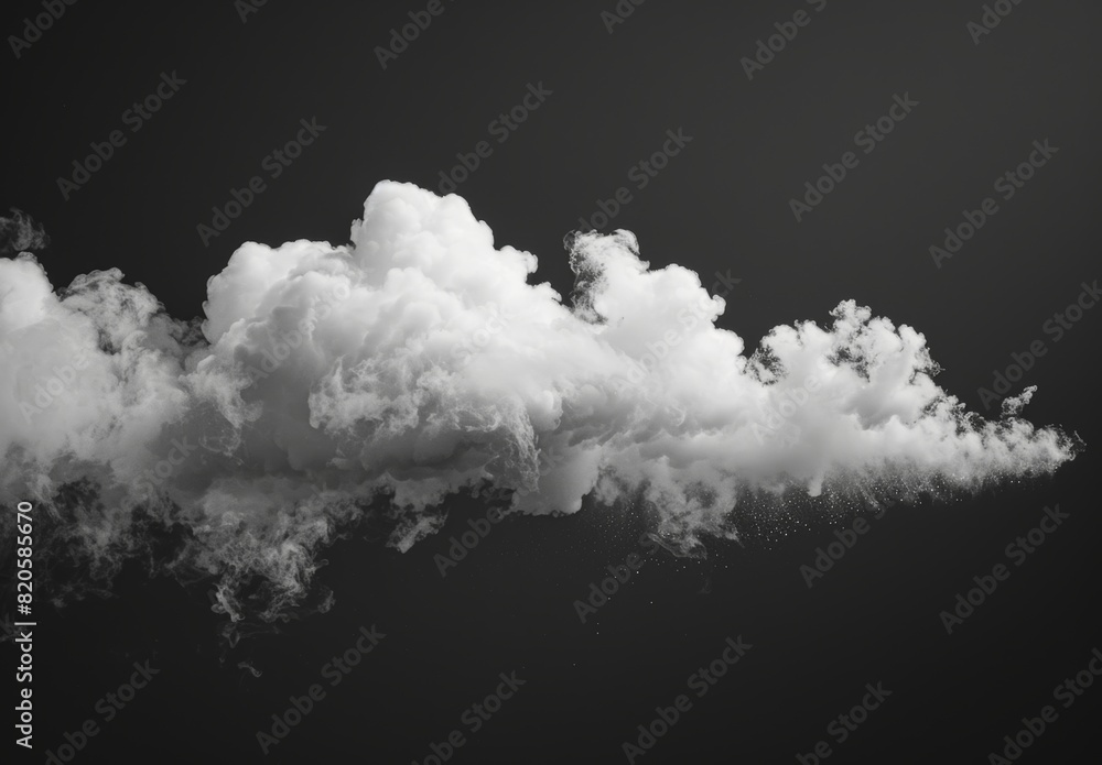 An isolated cloud in the air on a black background. Fog, white clouds, or haze for designs isolated on black. Abstract cloud or dust isolated on black, abstract cloud. An isolated cloud in the air on a black background. Fog, white clouds, or haze for designs isolated on black. Abstract cloud or dust isolated on black, abstract cloud.