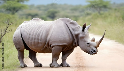 A Rhinoceros In A Safari Expedition © Lilas