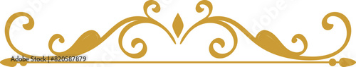Luxury gold header element vector