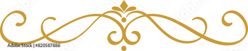 Luxury gold header element vector