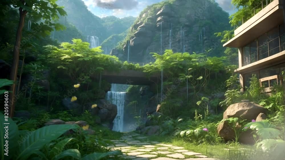 empty house in the middle of a forest overgrown with wild grass empty house in the middle of a forest overgrown with wild grass