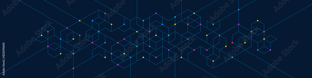 Abstract background and design element with geometric shape and hexagons pattern for banner or website header template Abstract background and design element with geometric shape and hexagons pattern for banner or website header template