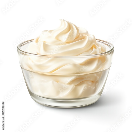 Clotted Cream isolated on transparent background