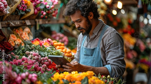 person in flower shop © Muzamal