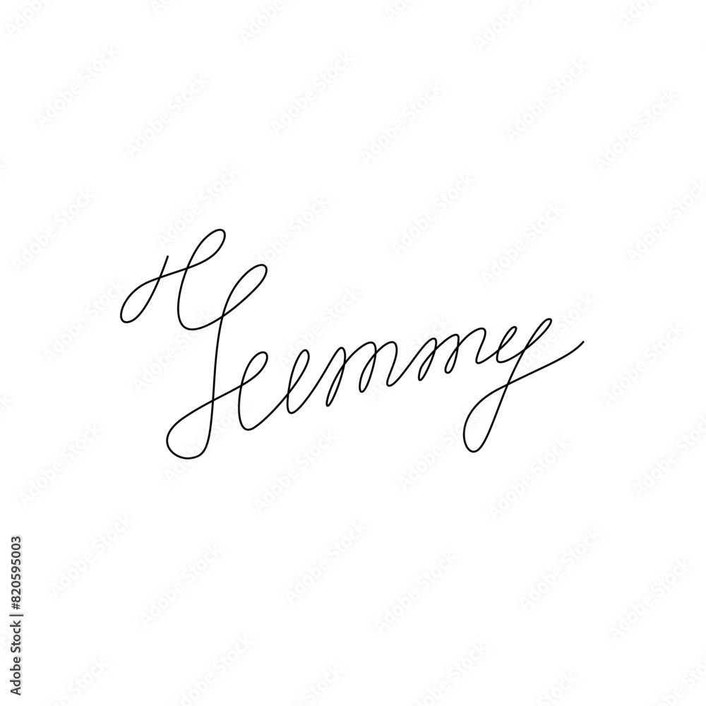 Yummy calligraphic inscription hand lettering continuous line drawing, design template. Creative typography for small tattoo, print for clothes greeting card, gift poster, banner 