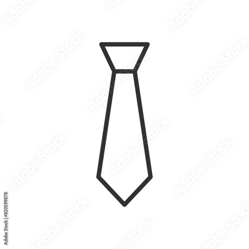 Tie, linear icon. Line with editable stroke