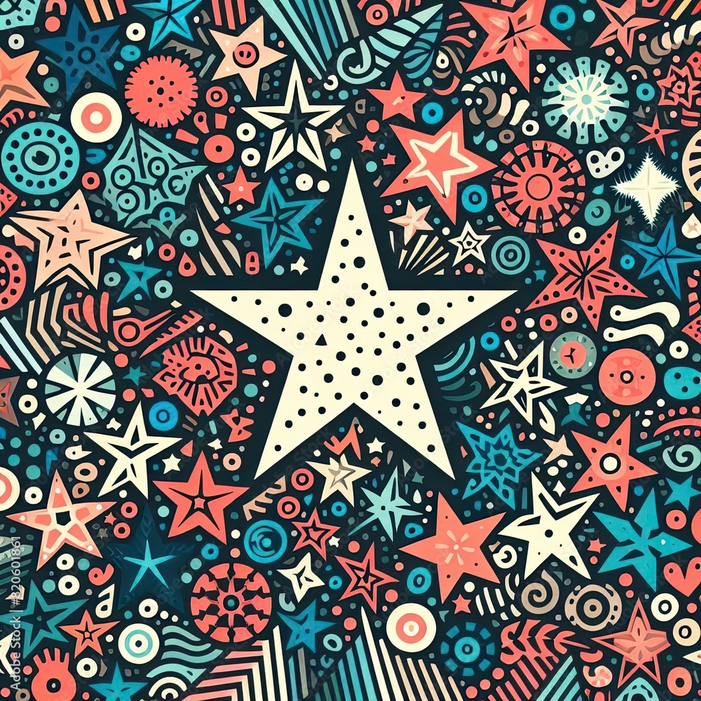 Abstract Cosmic Celebration with Generative AI. Abstract Cosmic Celebration with Generative AI.