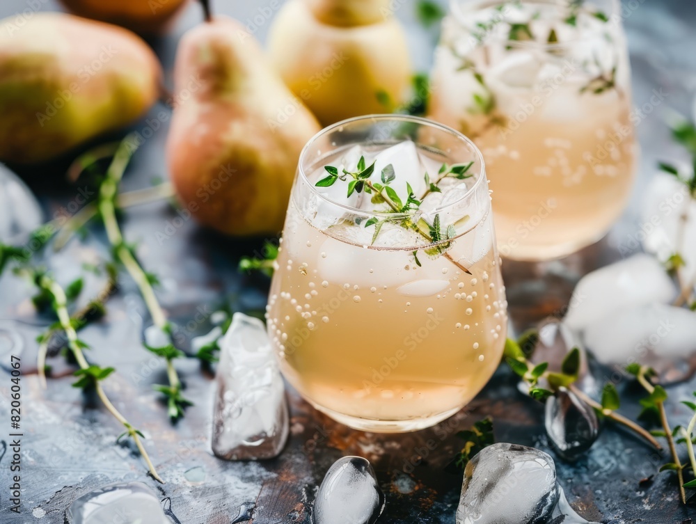 Pear Thyme Cocktail: A Refreshing Festive Summer Drink Pear Thyme Cocktail: A Refreshing Festive Summer Drink